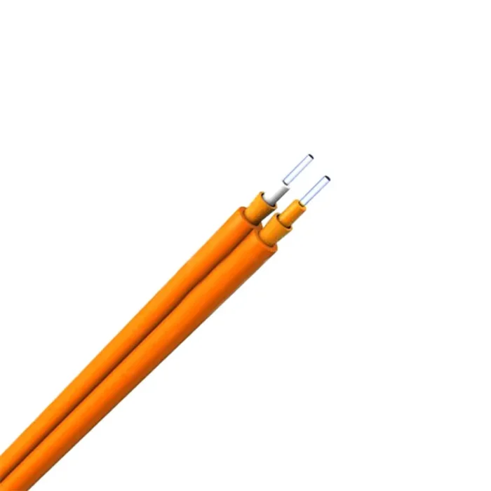 Dual 2 Core Duplex Tight Buffer Aramid Yarn Optical Fiber Cable